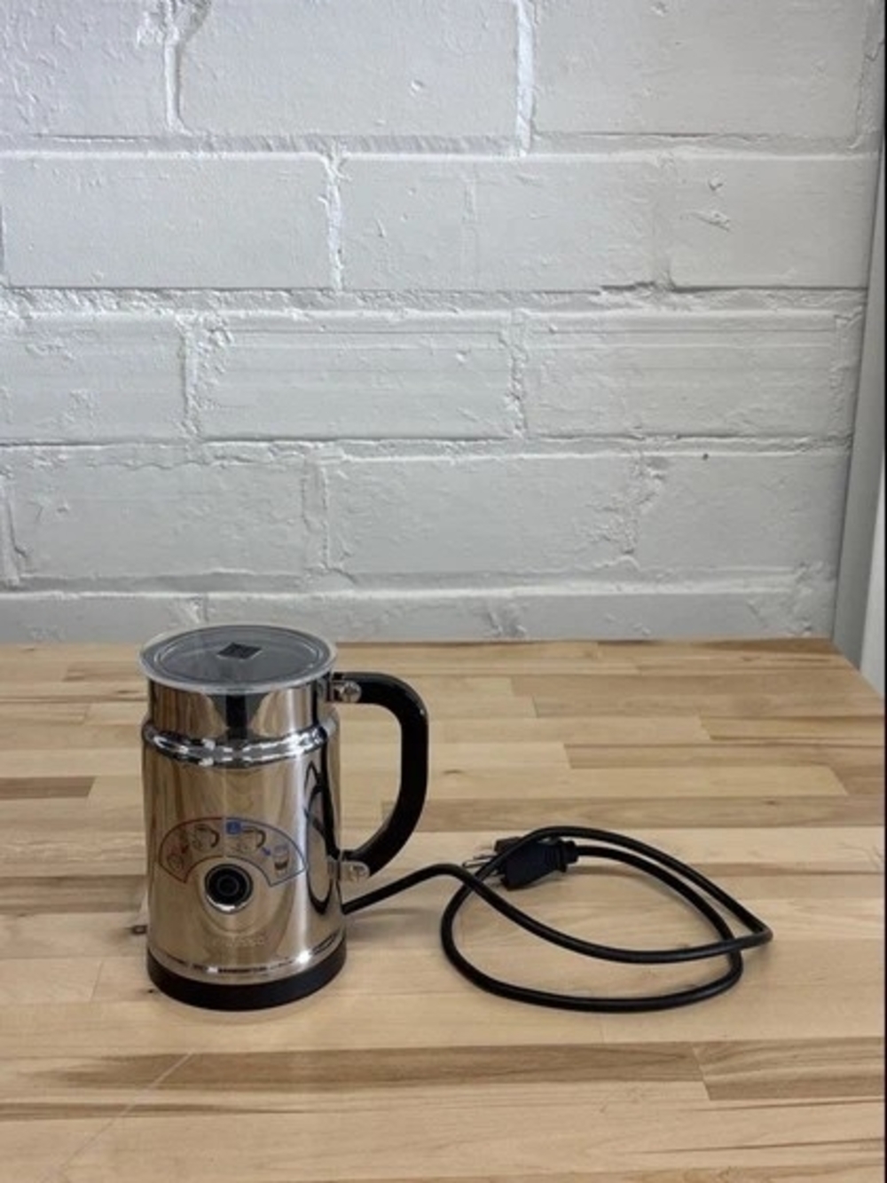 Electric Nespresso Milk Frother - Stainless Steel Silver